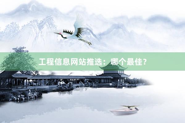 工程信息网站推选：哪个最佳？
